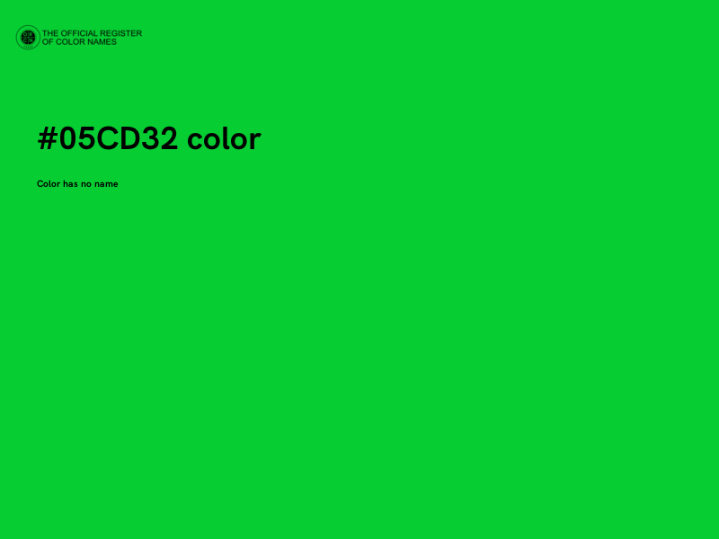 #05CD32 color image