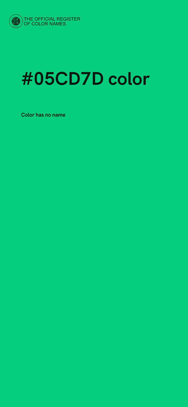 #05CD7D color image