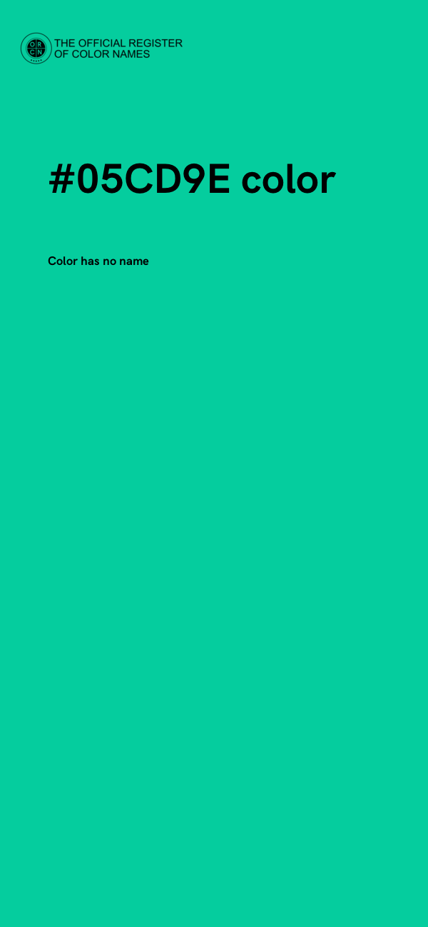 #05CD9E color image