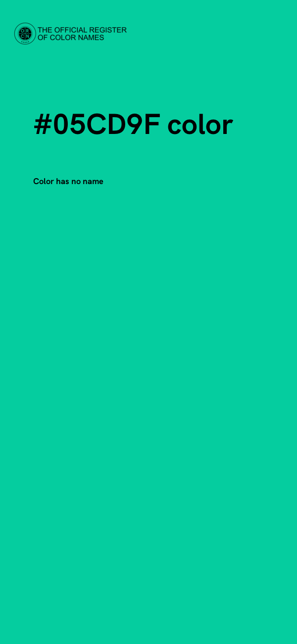 #05CD9F color image