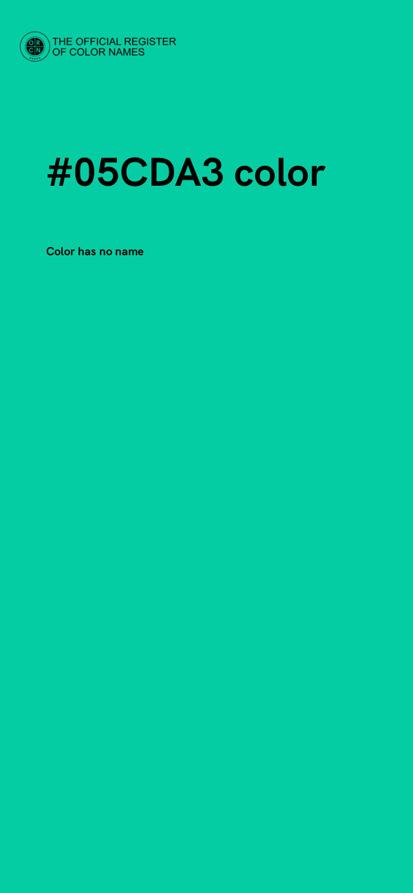 #05CDA3 color image