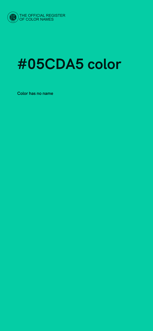 #05CDA5 color image