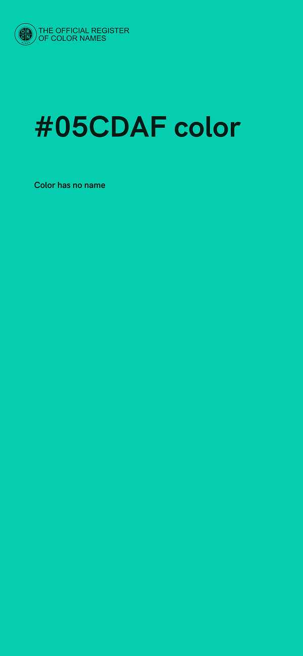 #05CDAF color image
