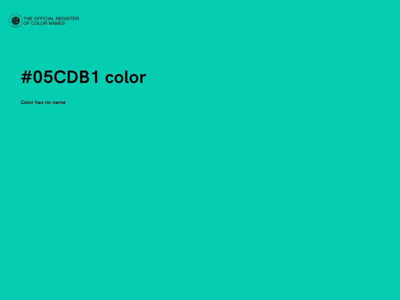 #05CDB1 color image