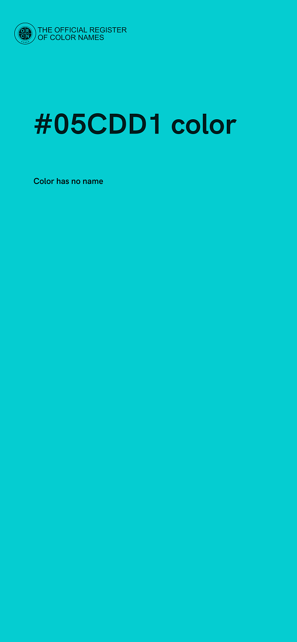 #05CDD1 color image