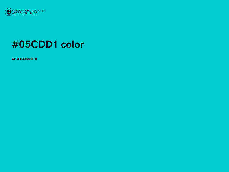 #05CDD1 color image
