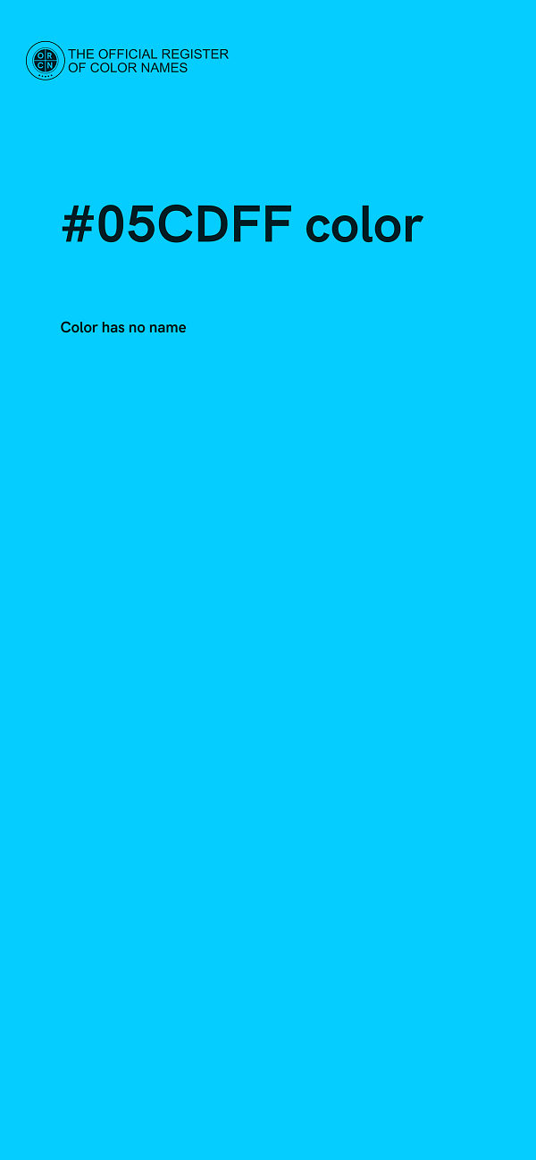 #05CDFF color image