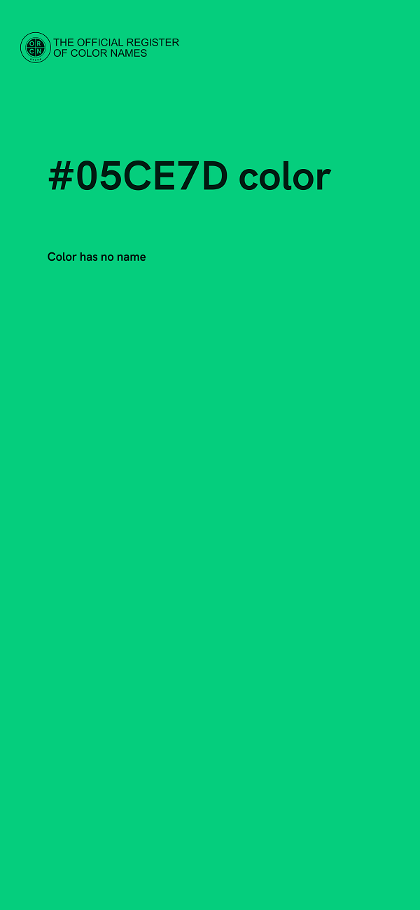 #05CE7D color image