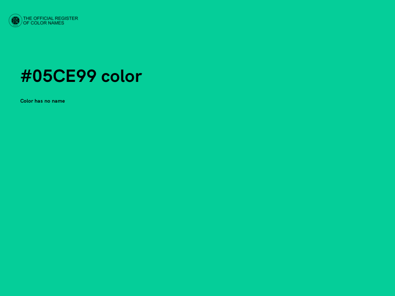 #05CE99 color image