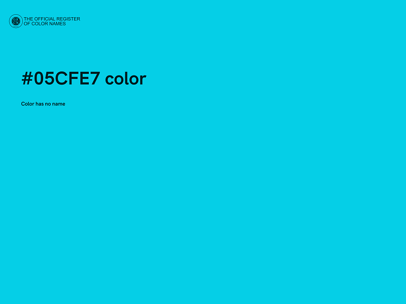 #05CFE7 color image