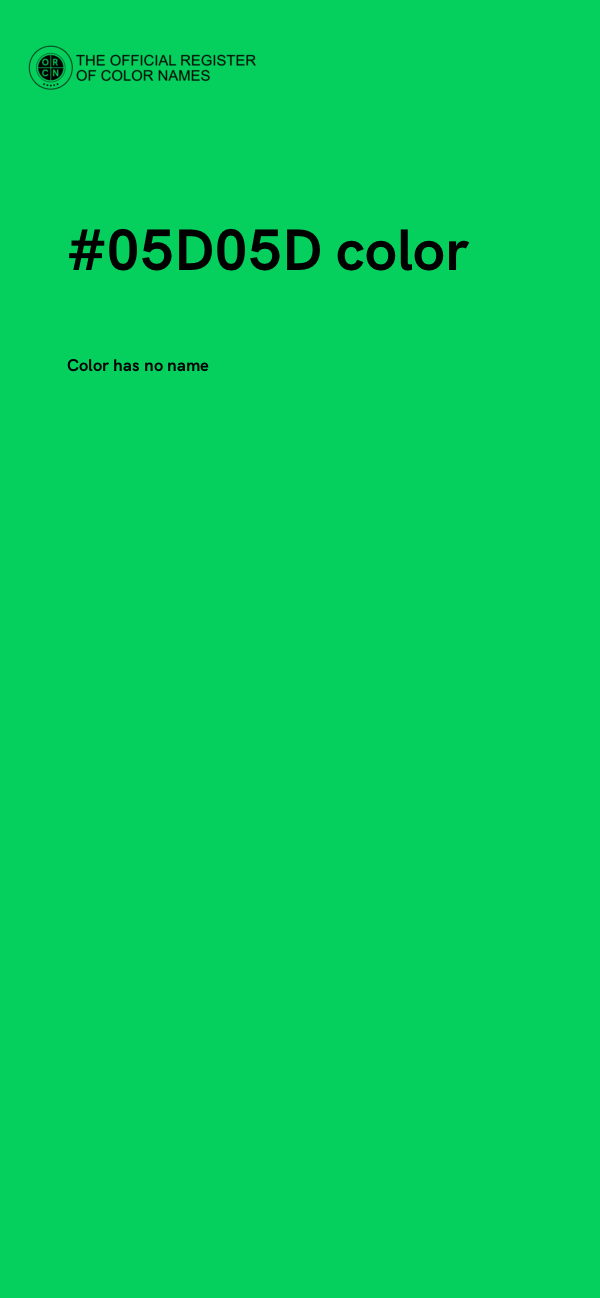 #05D05D color image