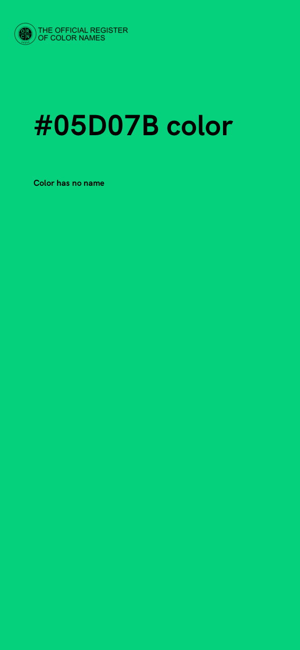 #05D07B color image