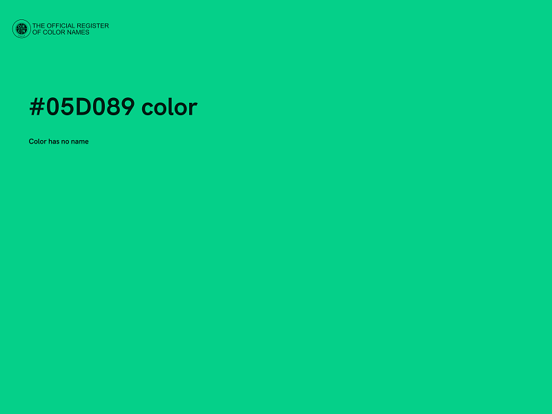 #05D089 color image