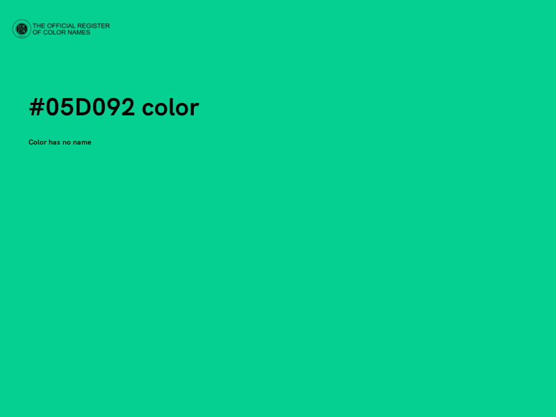 #05D092 color image