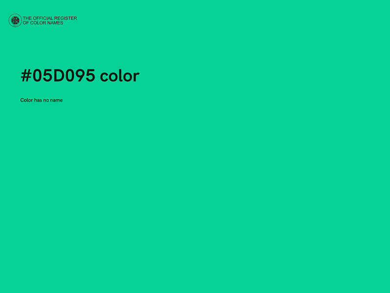#05D095 color image