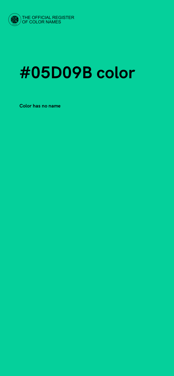 #05D09B color image