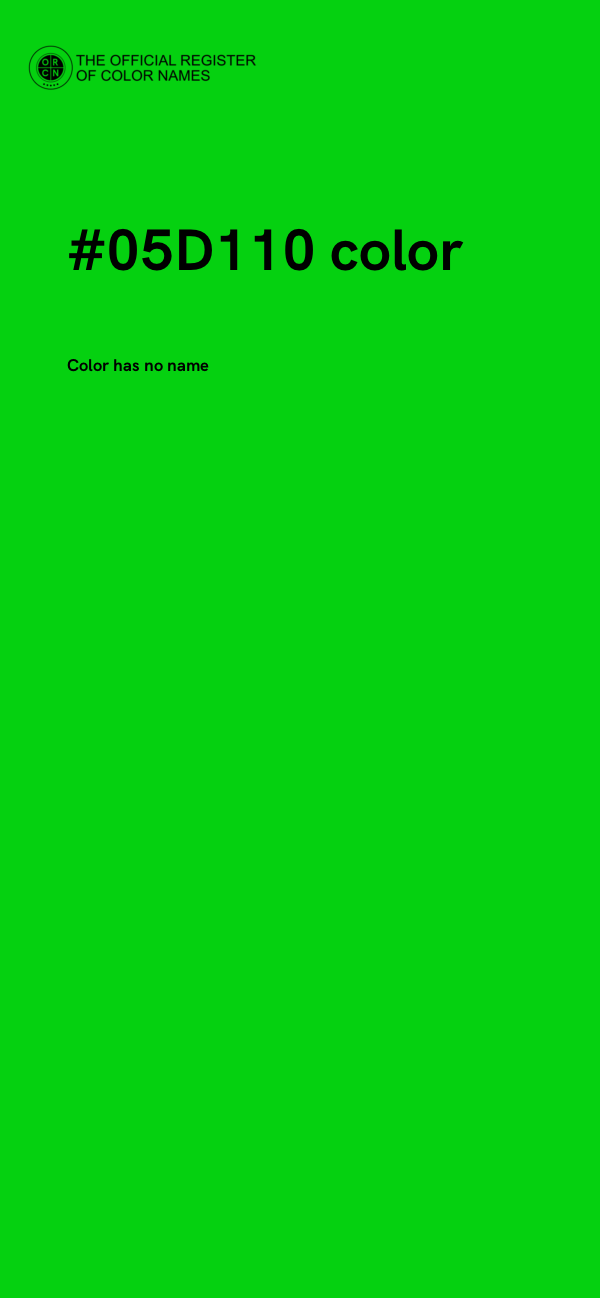 #05D110 color image
