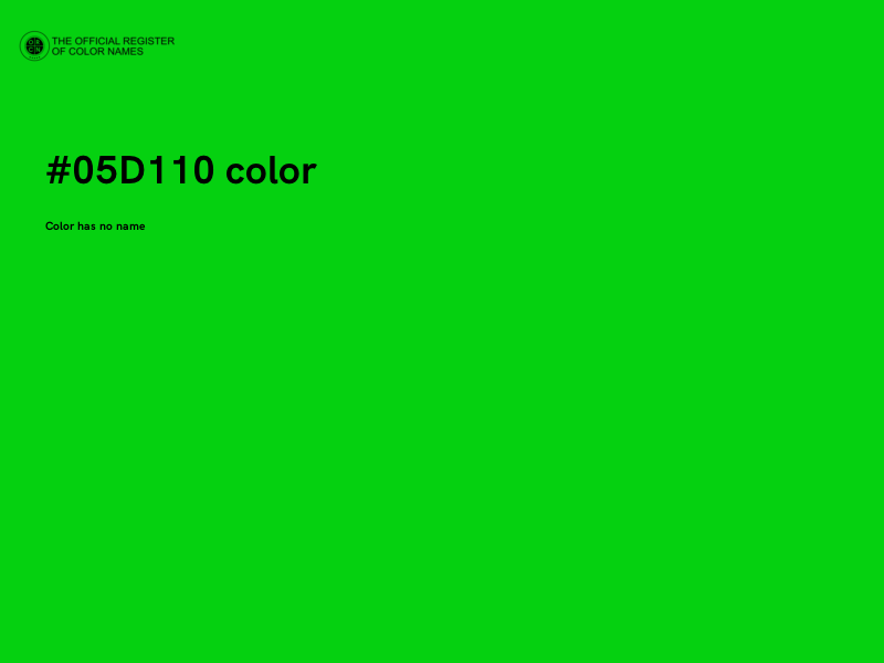 #05D110 color image