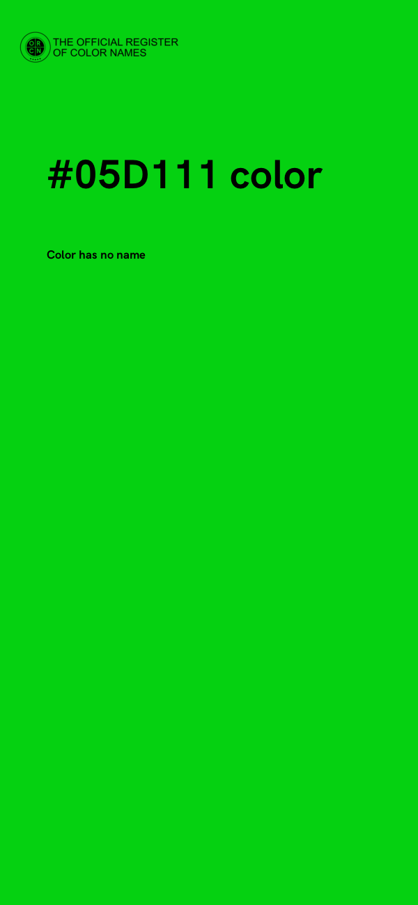 #05D111 color image