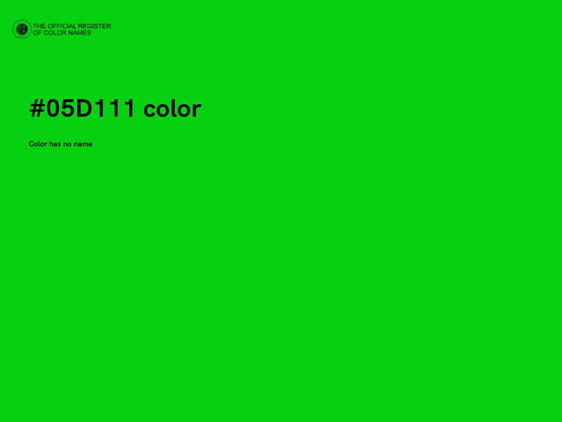 #05D111 color image
