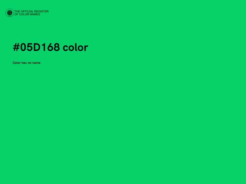 #05D168 color image
