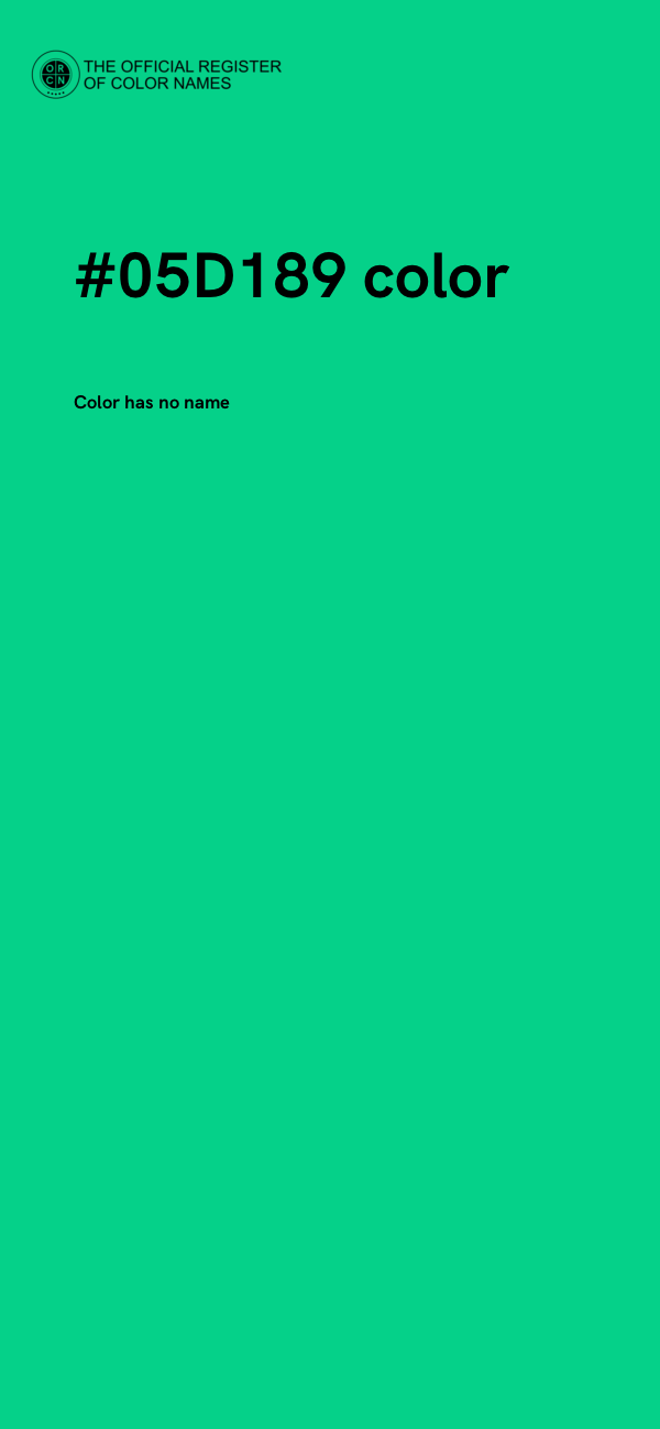 #05D189 color image