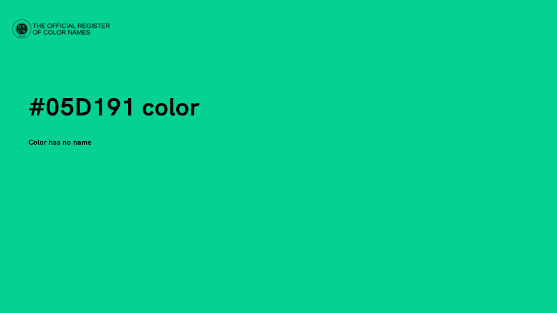 #05D191 color image