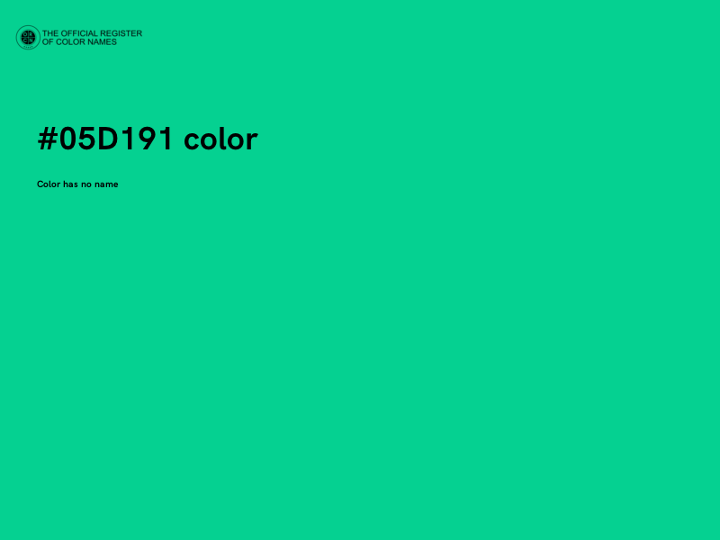 #05D191 color image