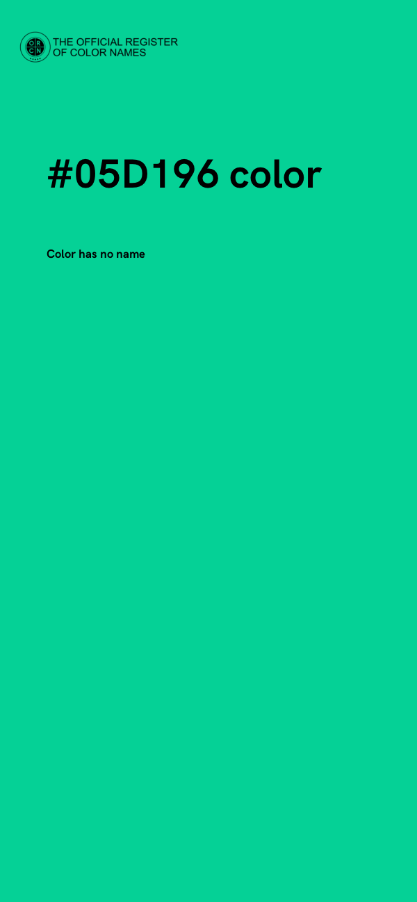 #05D196 color image