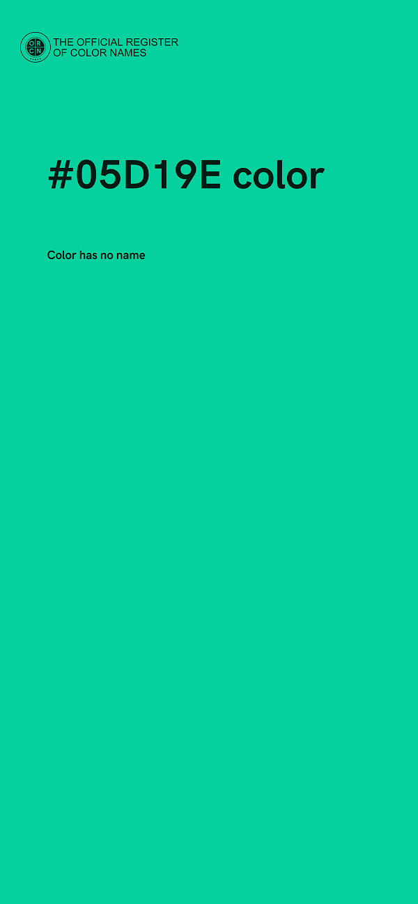 #05D19E color image