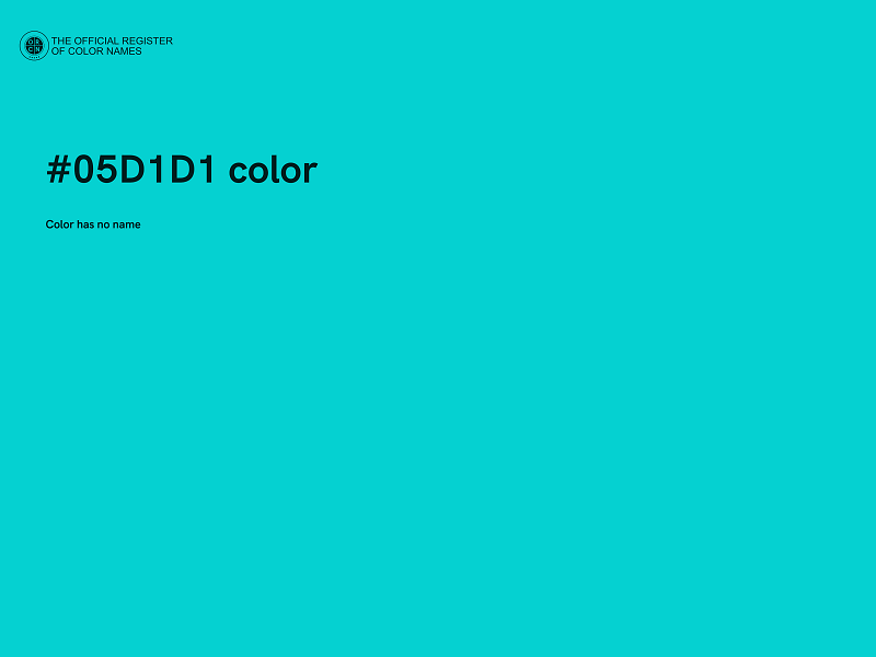 #05D1D1 color image