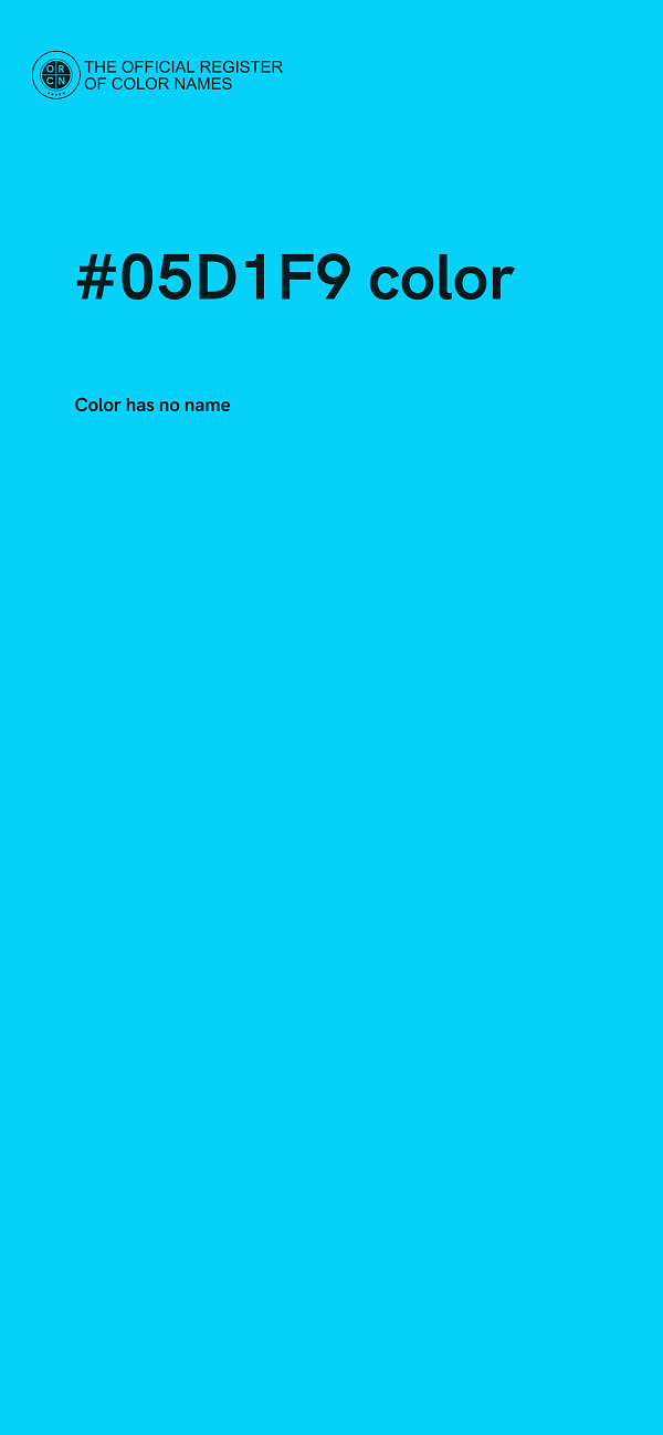 #05D1F9 color image