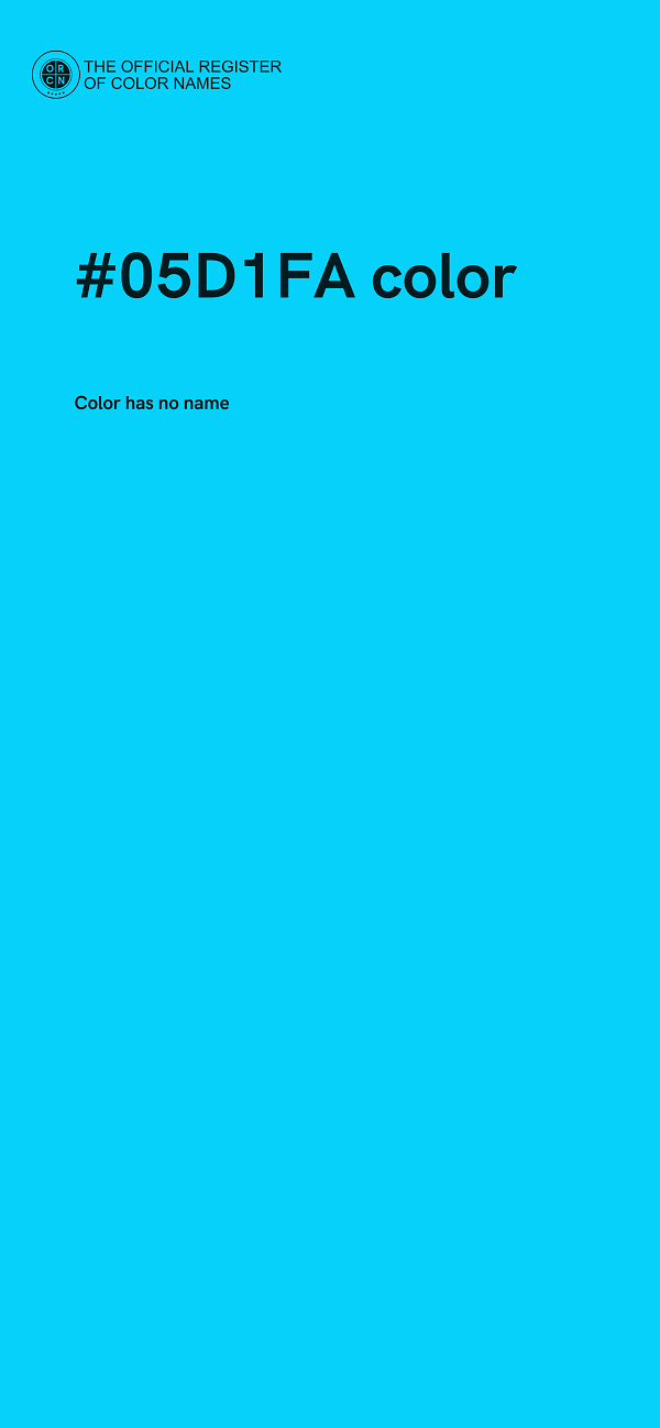 #05D1FA color image