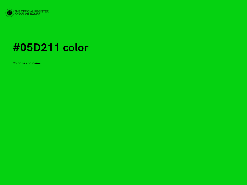 #05D211 color image