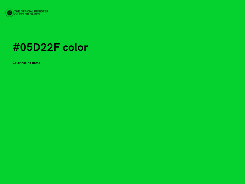 #05D22F color image