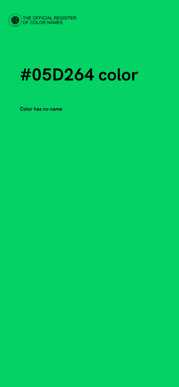 #05D264 color image