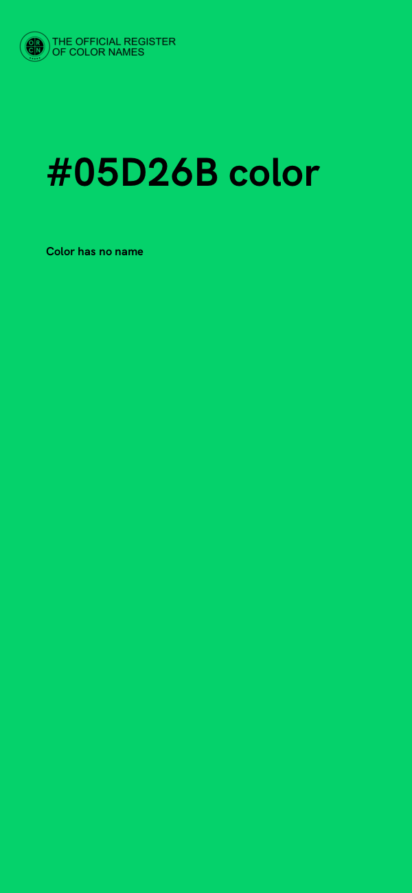 #05D26B color image