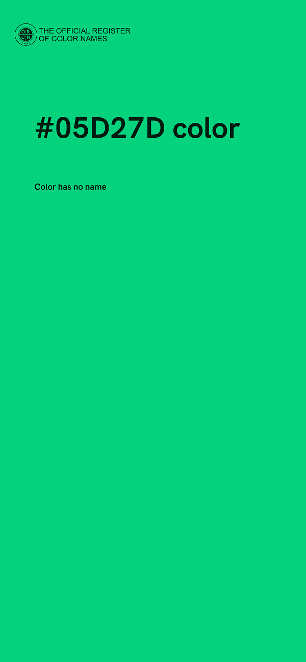 #05D27D color image
