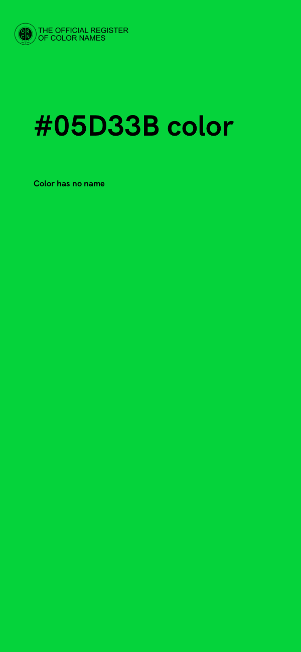 #05D33B color image