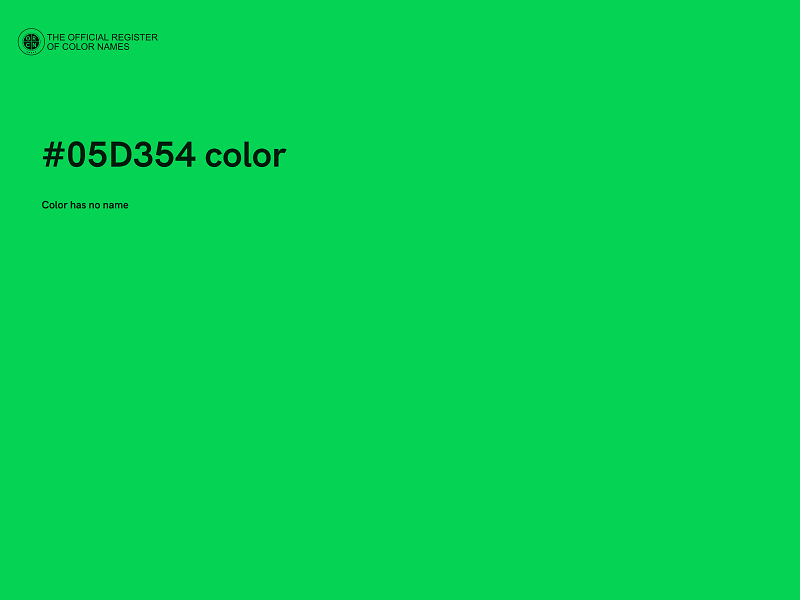 #05D354 color image