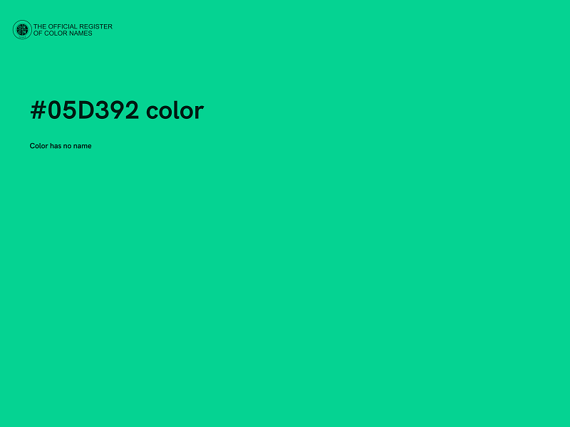 #05D392 color image