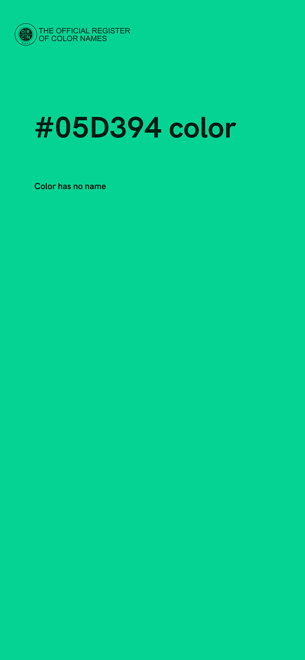#05D394 color image