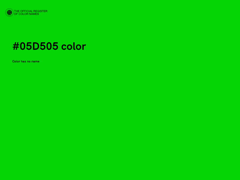 #05D505 color image