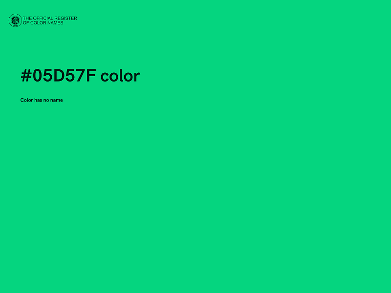 #05D57F color image