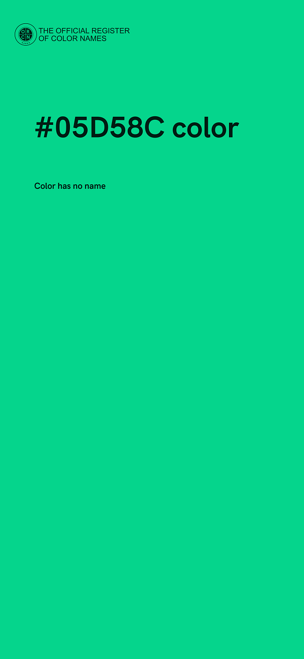 #05D58C color image