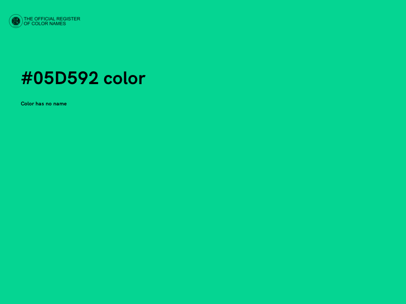 #05D592 color image