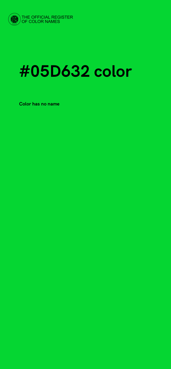 #05D632 color image