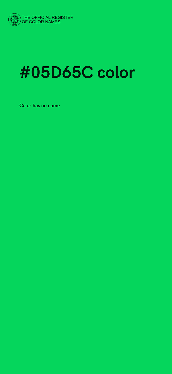 #05D65C color image