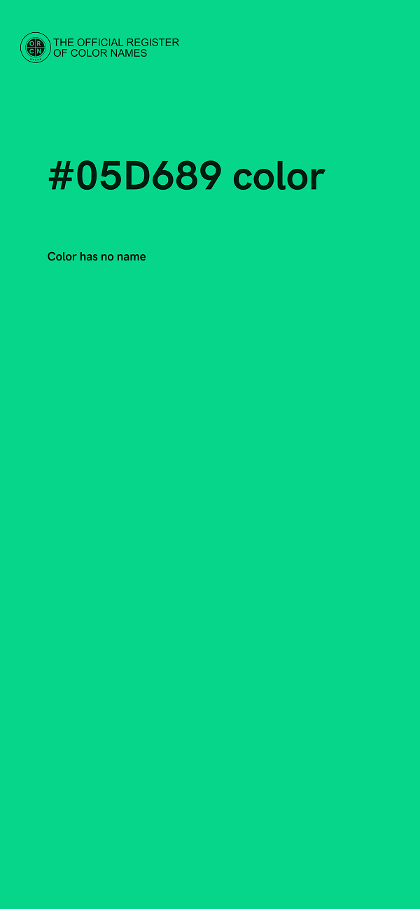 #05D689 color image