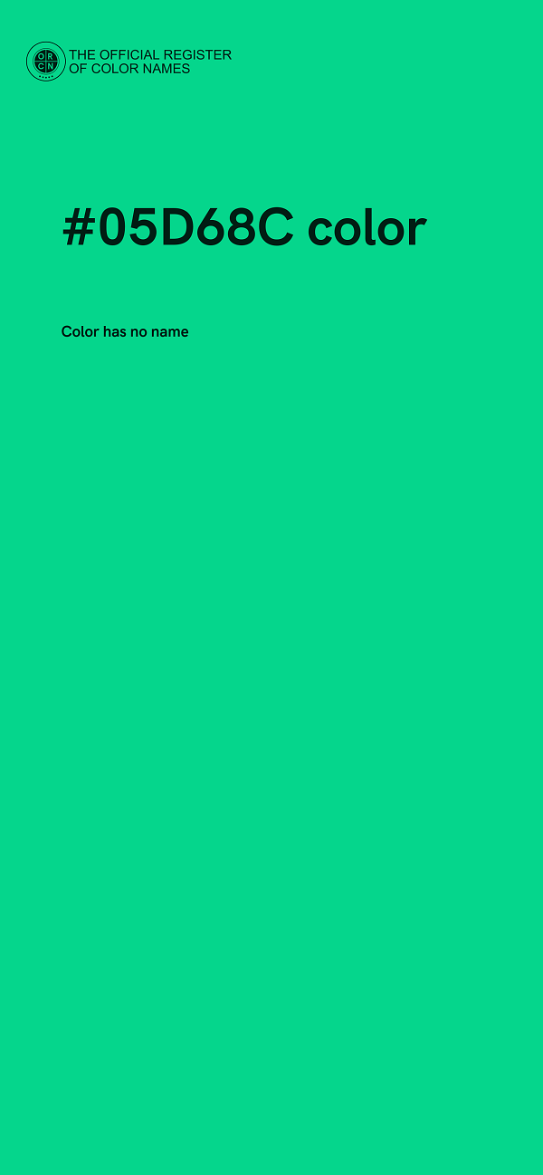 #05D68C color image